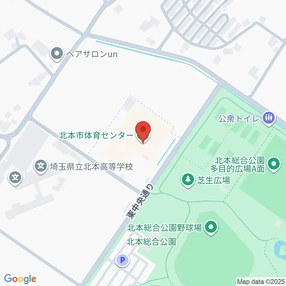 北本市体育センター周辺のホテル一覧地図