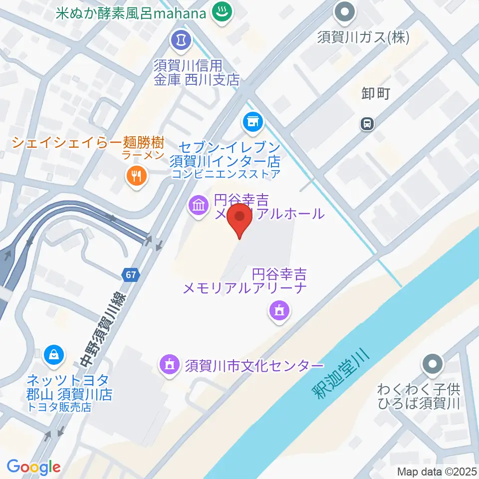円谷幸吉メモリアルアリーナ周辺のホテル一覧地図