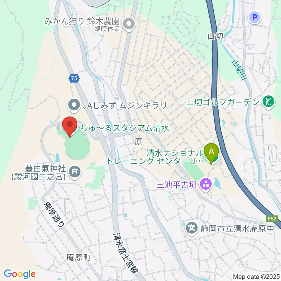 ちゅ〜るスタジアム清水周辺のホテル一覧地図