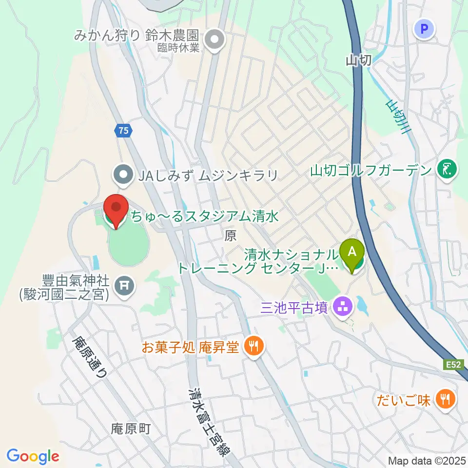 ちゅ〜るスタジアム清水周辺のホテル一覧地図