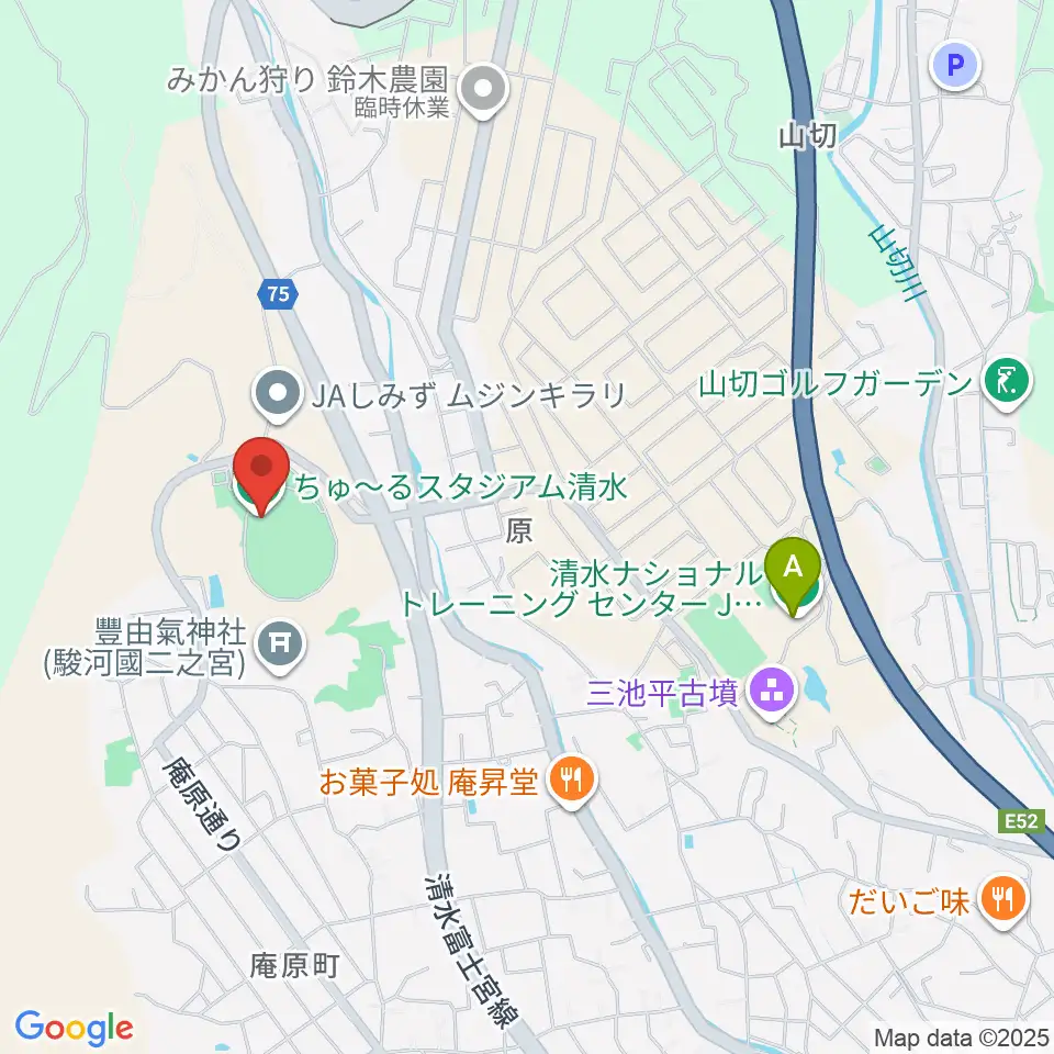 ちゅ〜るスタジアム清水周辺のホテル一覧地図