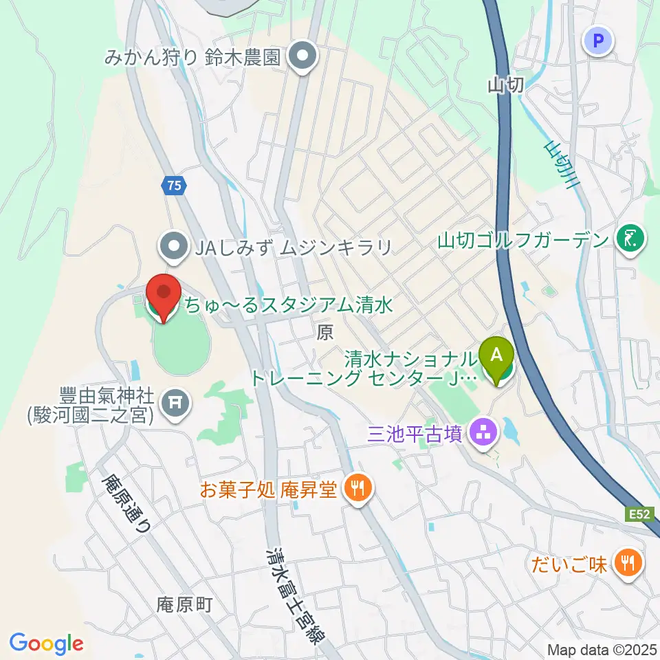 ちゅ〜るスタジアム清水周辺のホテル一覧地図