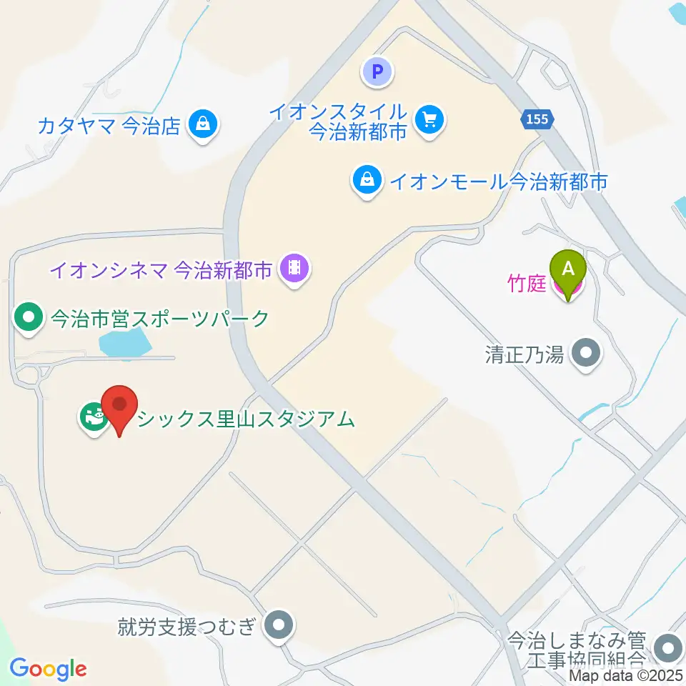 アシックス里山スタジアム周辺のホテル一覧地図