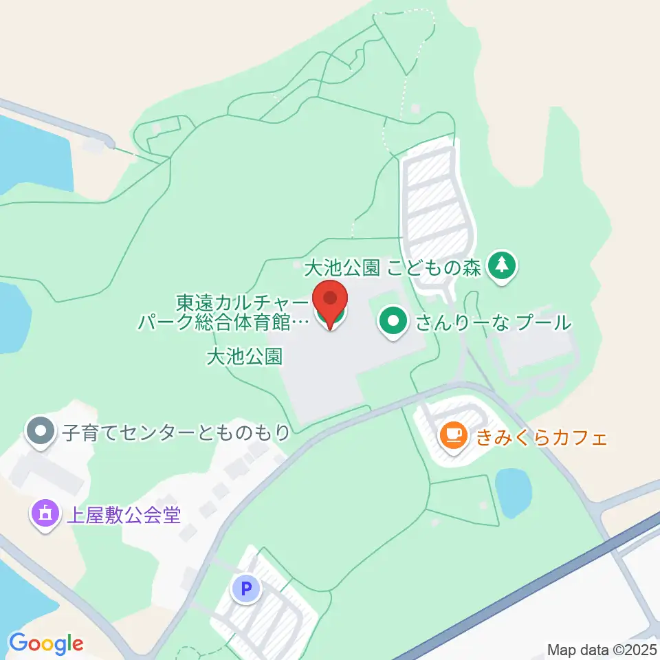 東遠カルチャーパーク総合体育館さんりーな周辺のホテル一覧地図