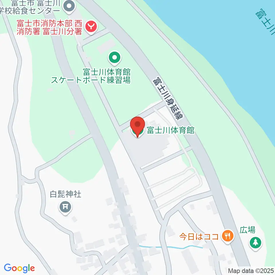 富士市立富士川体育館周辺のホテル一覧地図