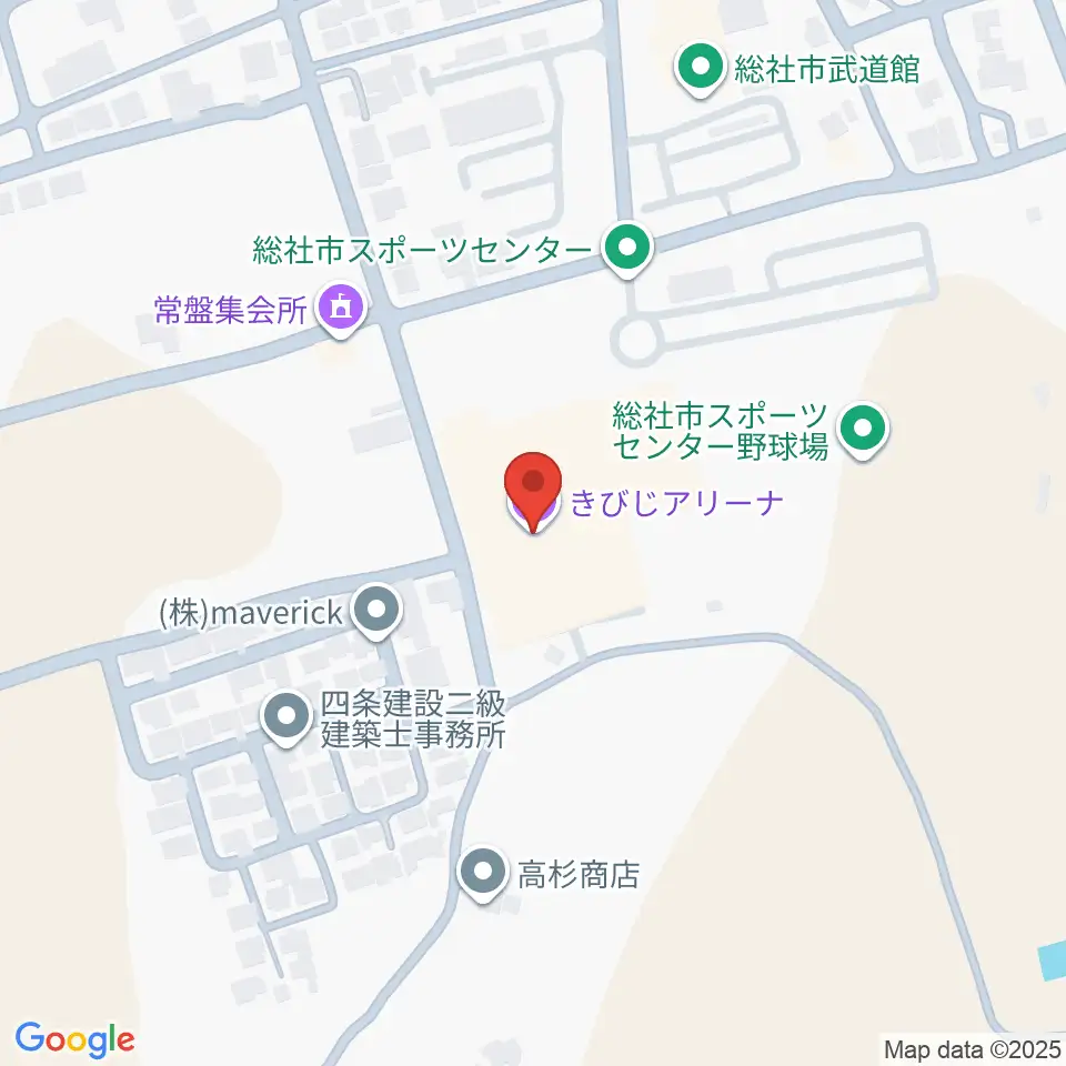 きびじアリーナ周辺のホテル一覧地図