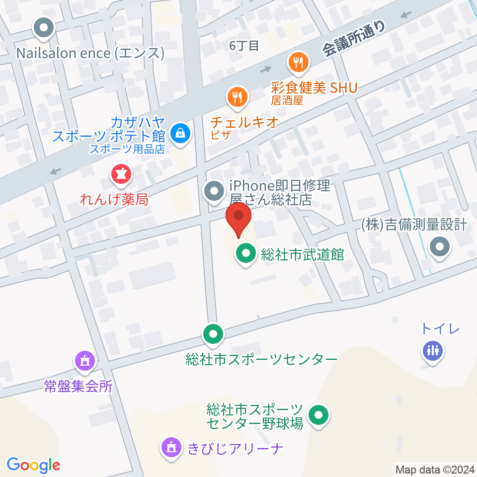 総社市武道館周辺のホテル一覧地図