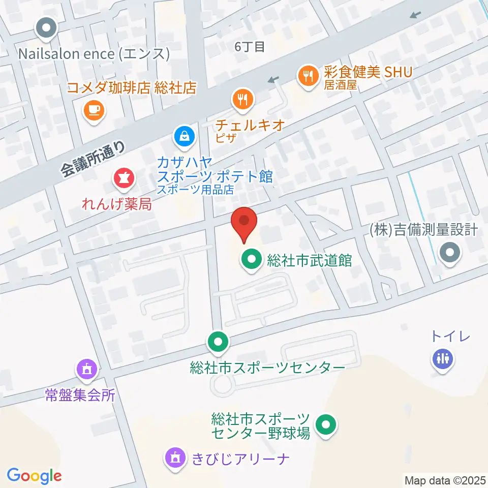 総社市武道館周辺のホテル一覧地図