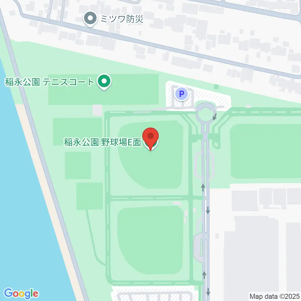 稲永公園野球場周辺のホテル一覧地図