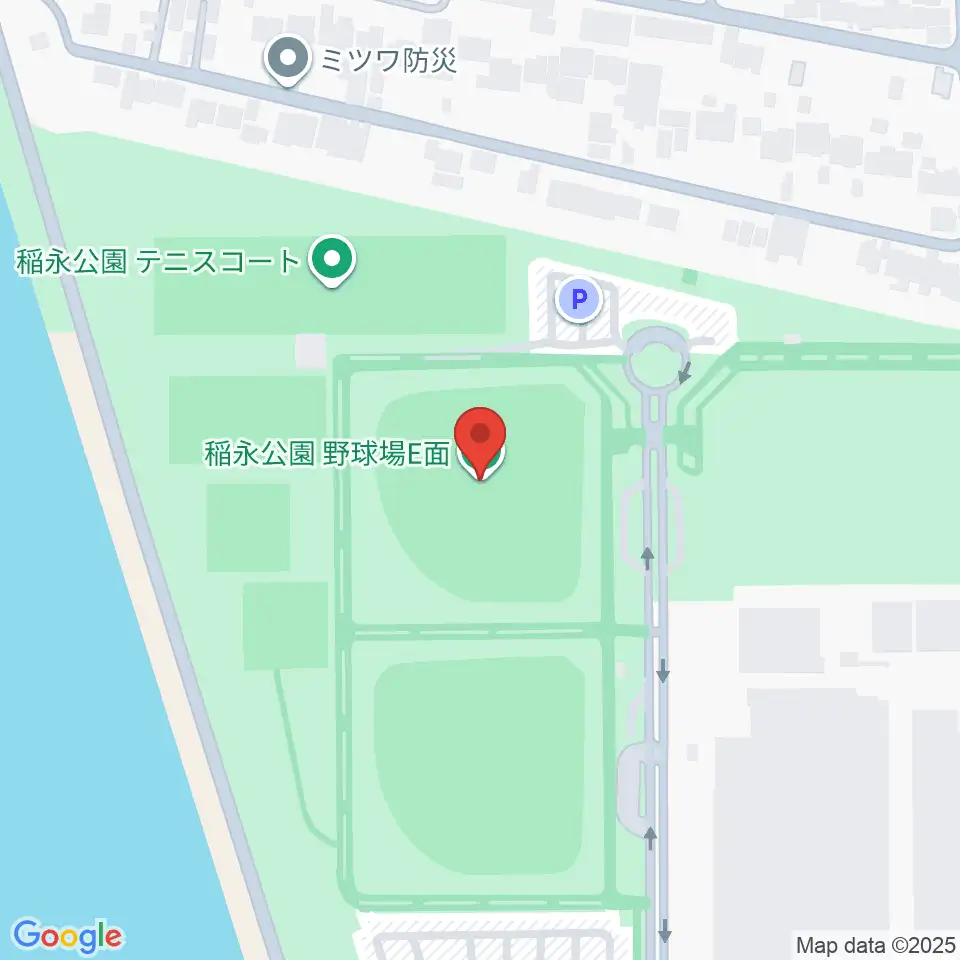 稲永公園野球場周辺のホテル一覧地図