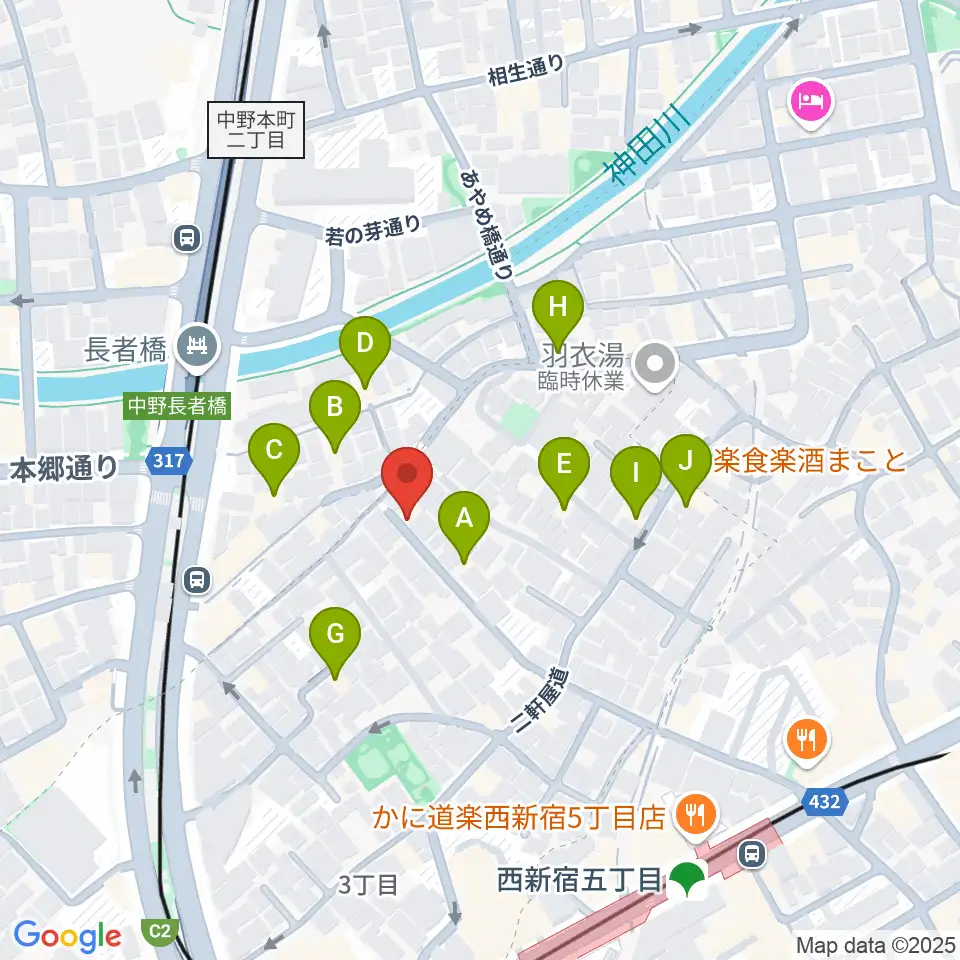 ファズイット・スタジオ周辺のホテル一覧地図