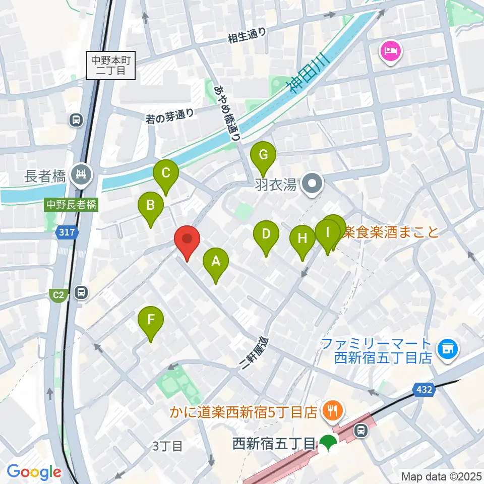 ファズイット・スタジオ周辺のホテル一覧地図