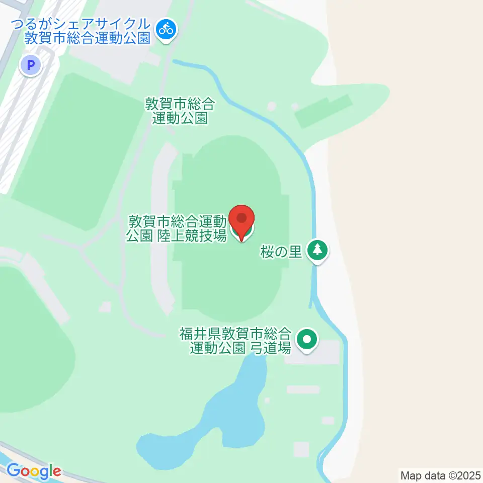 敦賀市総合運動公園陸上競技場周辺のホテル一覧地図