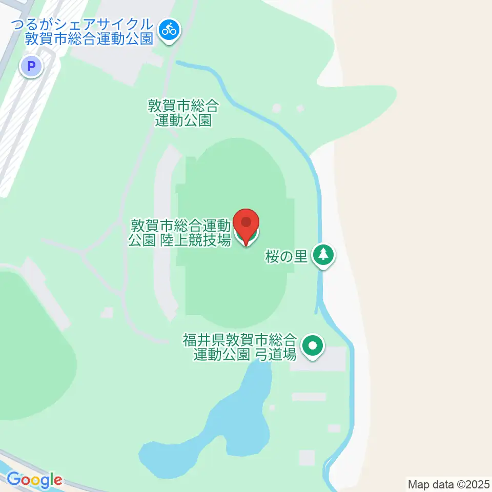 敦賀市総合運動公園陸上競技場周辺のホテル一覧地図