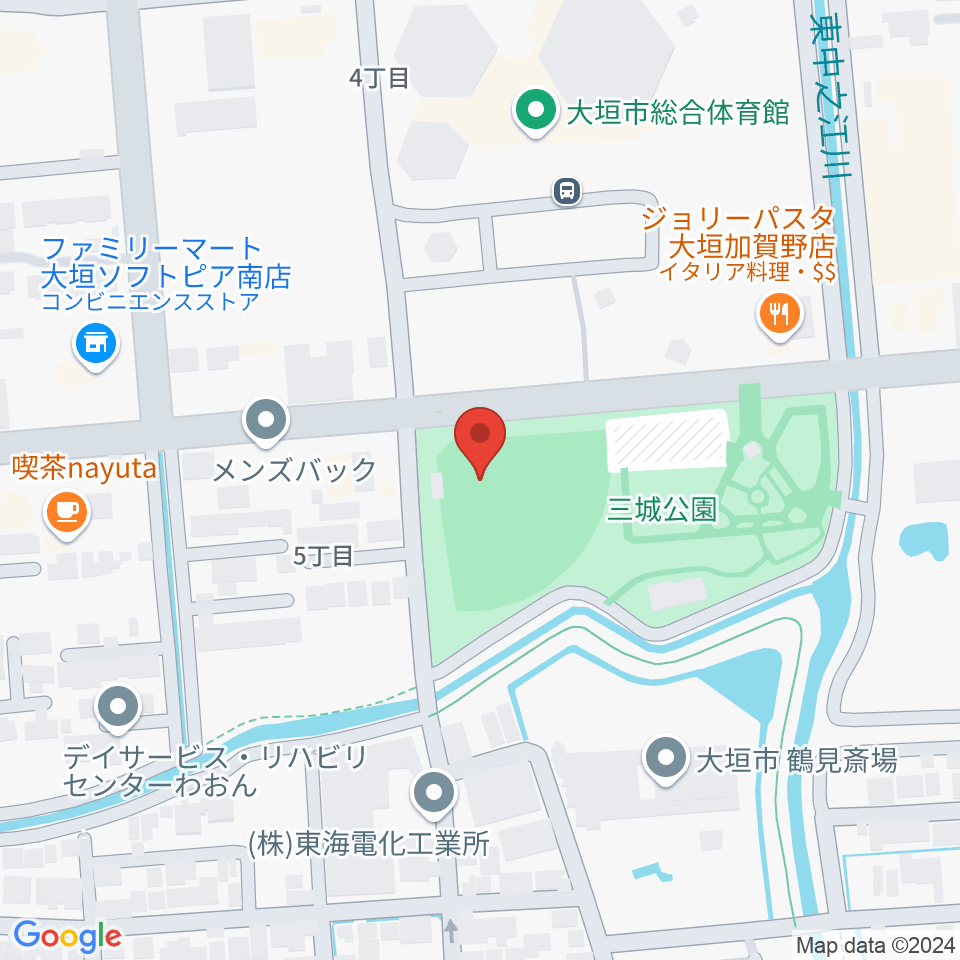 三城公園ソフトボール場周辺のホテル一覧地図