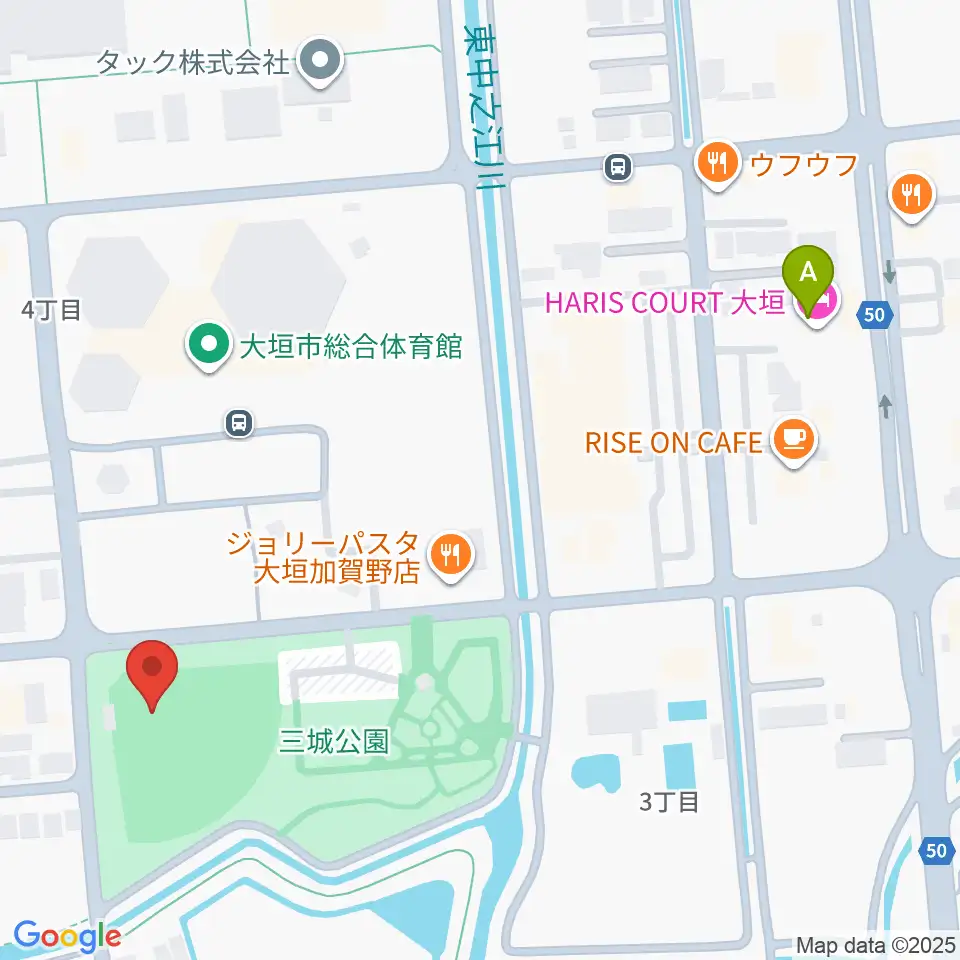 三城公園ソフトボール場周辺のホテル一覧地図
