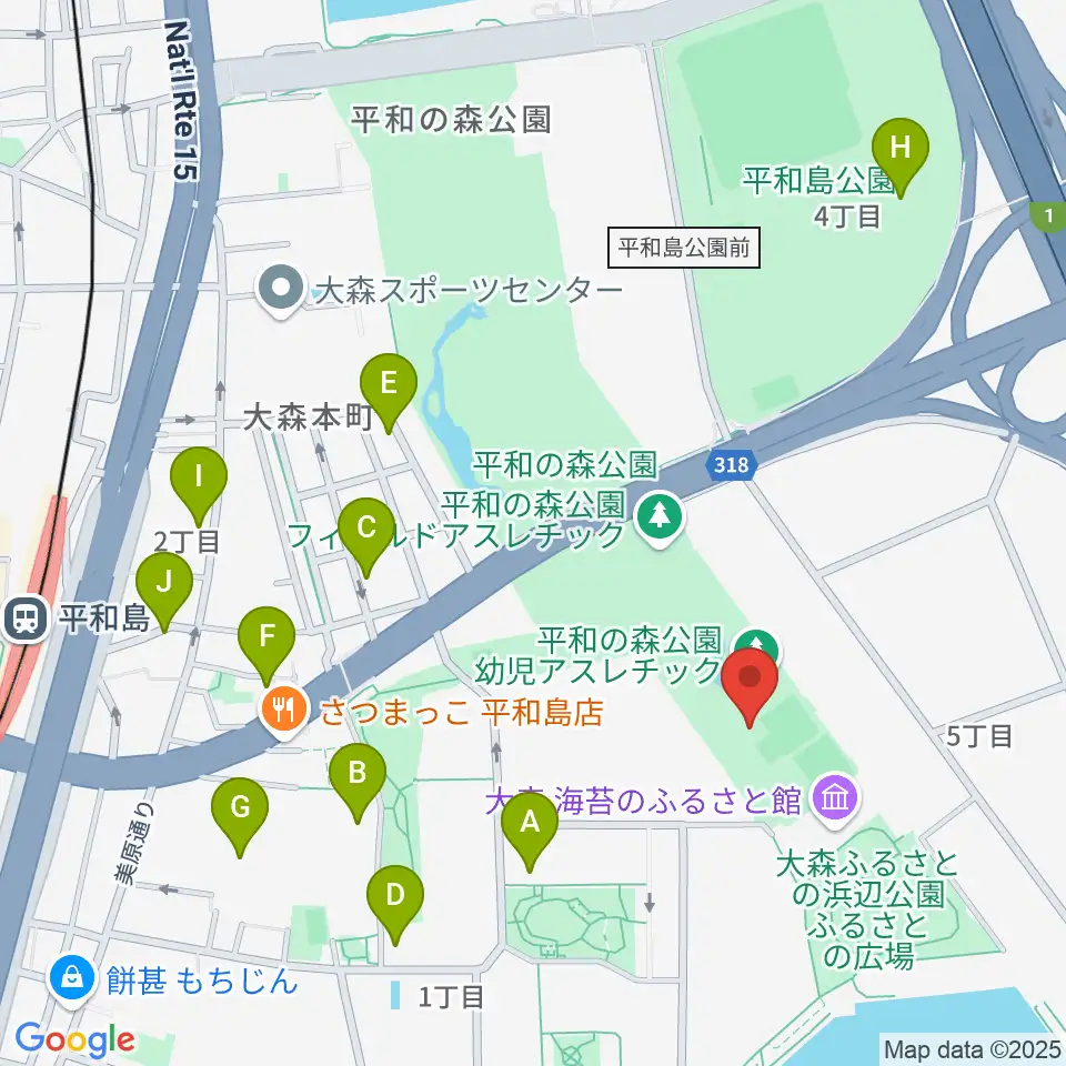 平和の森公園相撲場周辺のホテル一覧地図