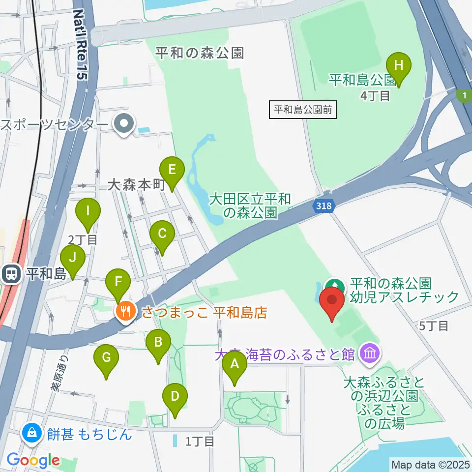 平和の森公園相撲場周辺のホテル一覧地図