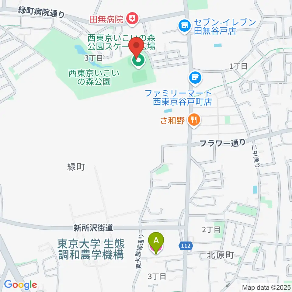 西東京いこいの森公園ボール広場周辺のホテル一覧地図