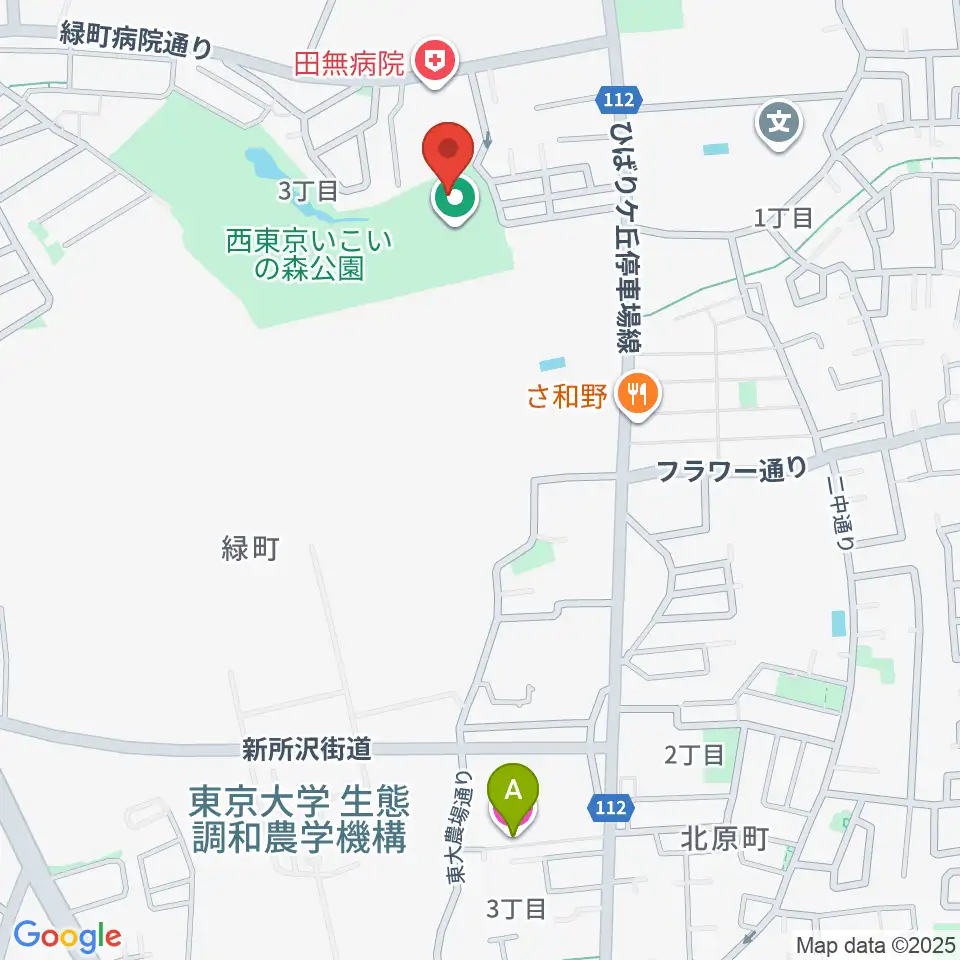 西東京いこいの森公園ボール広場周辺のホテル一覧地図