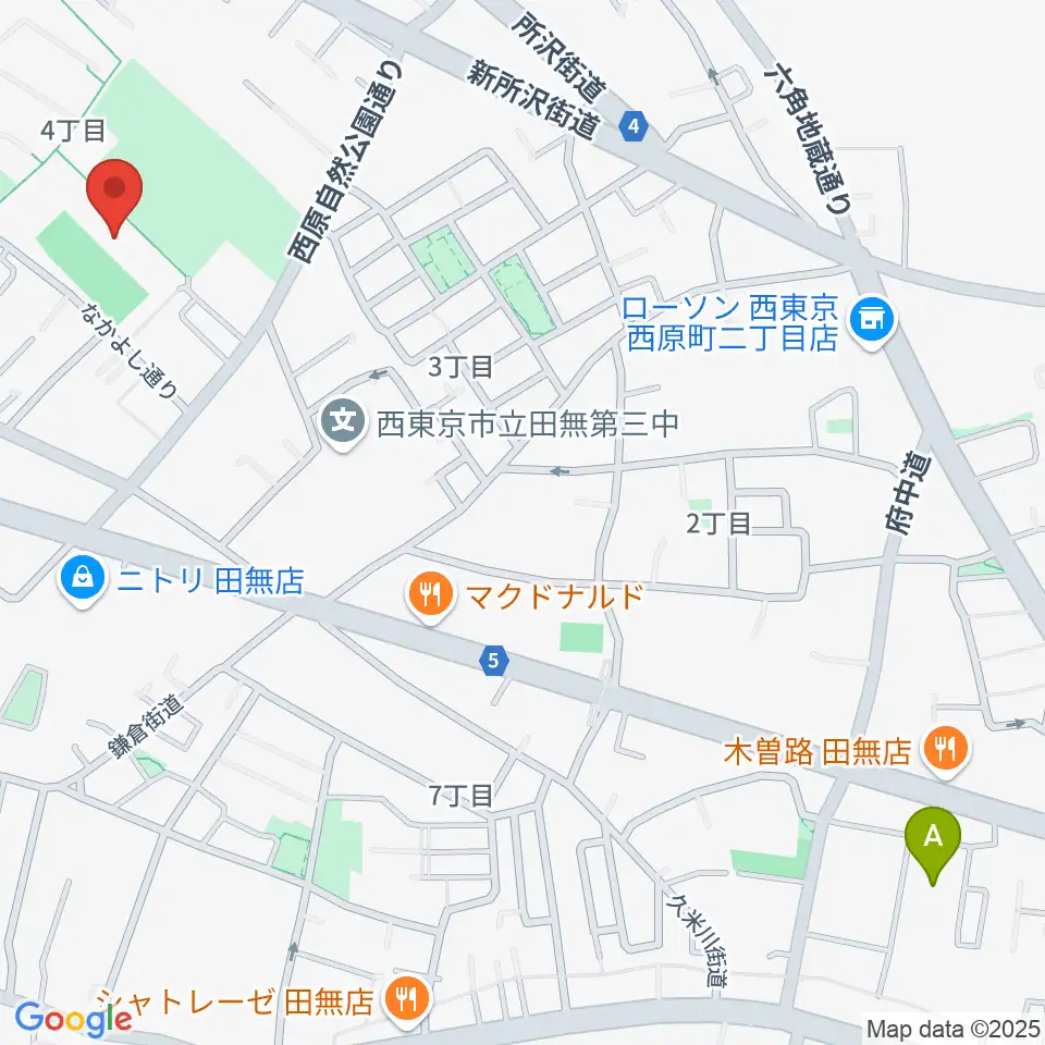 西東京市郷土資料室周辺のホテル一覧地図