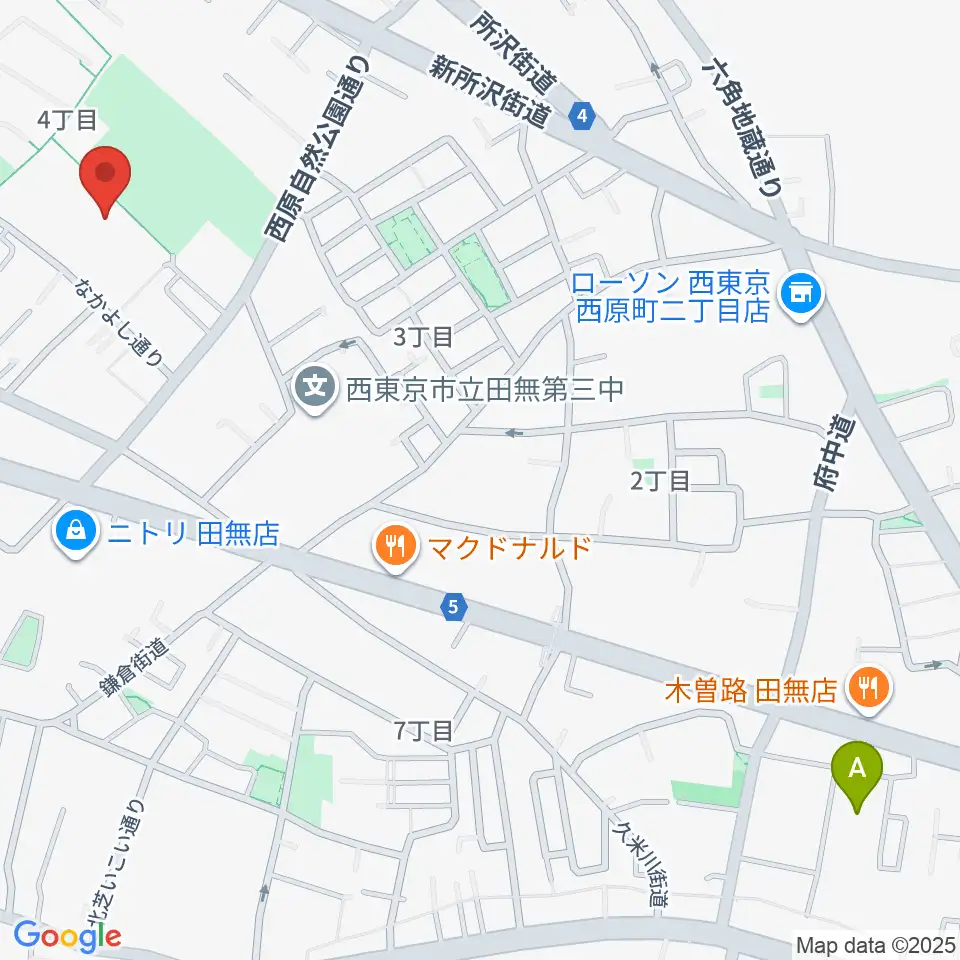 西東京市郷土資料室周辺のホテル一覧地図