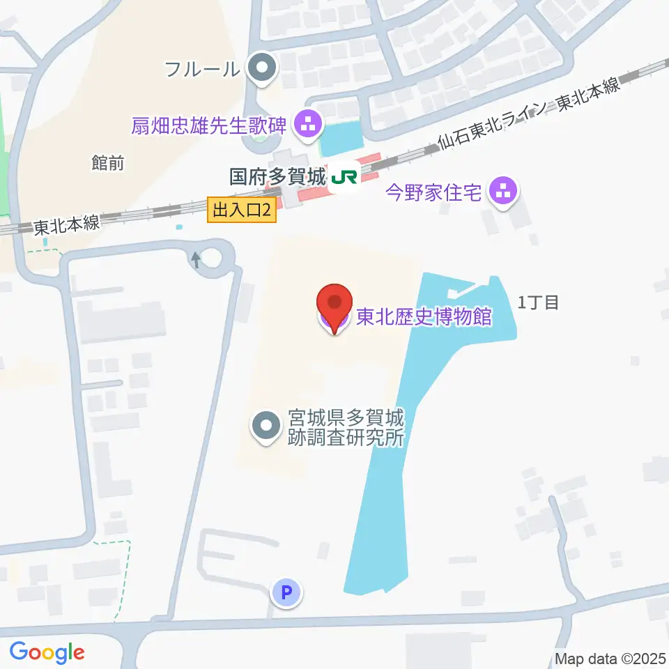 東北歴史博物館周辺のホテル一覧地図