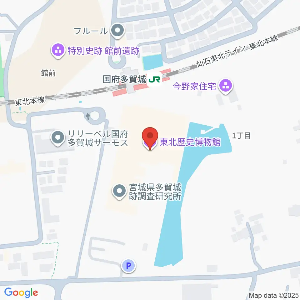 東北歴史博物館周辺のホテル一覧地図