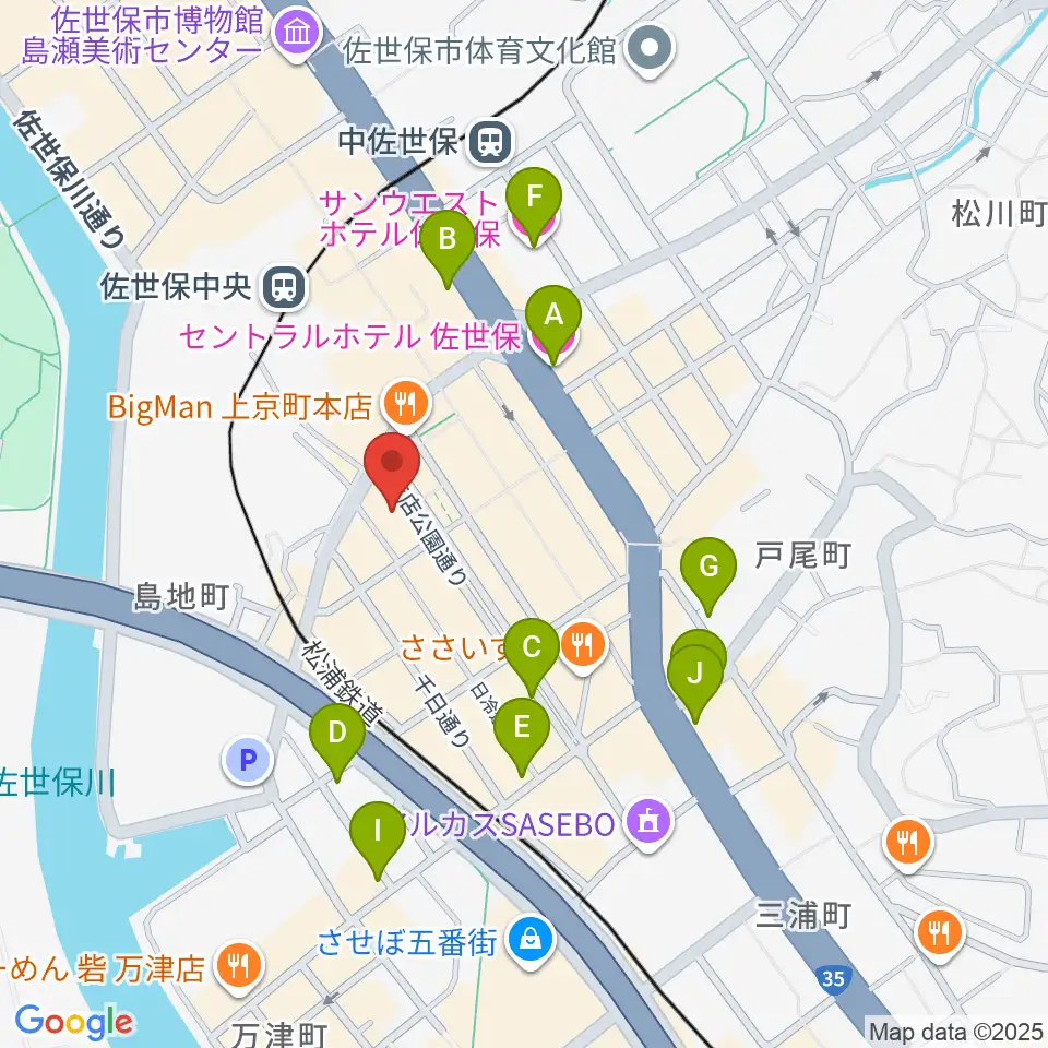 シネマボックス太陽周辺のホテル一覧地図