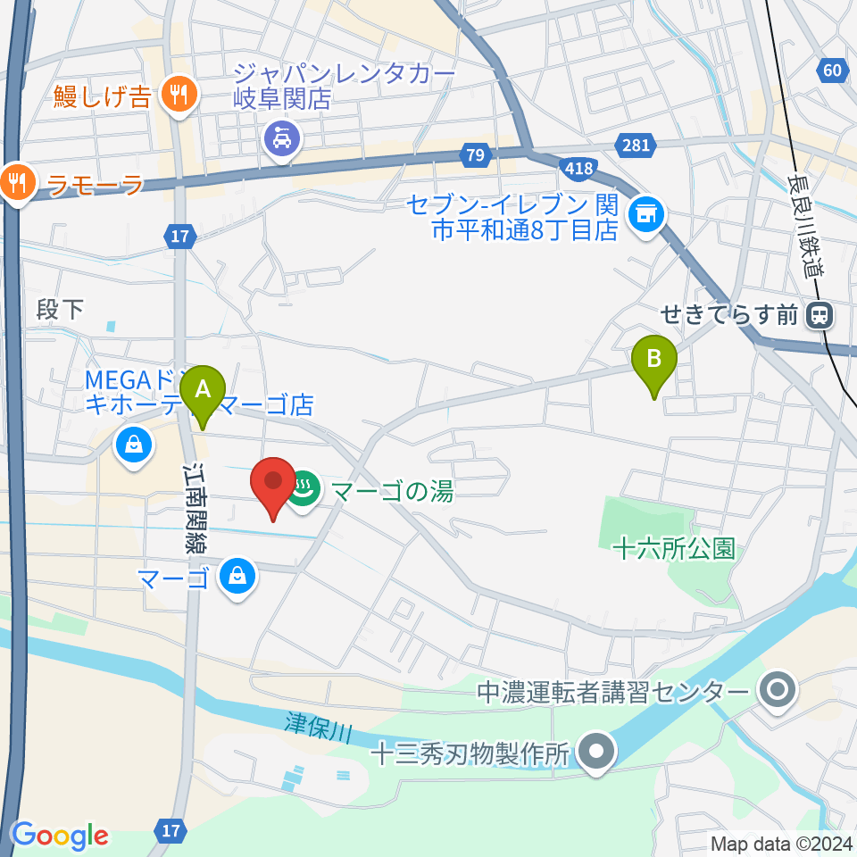 シネックスマーゴ周辺のホテル一覧地図