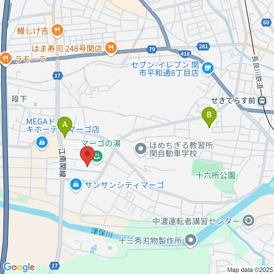 シネックスマーゴ周辺のホテル一覧地図