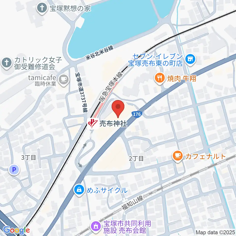 宝塚シネ・ピピア周辺のホテル一覧地図