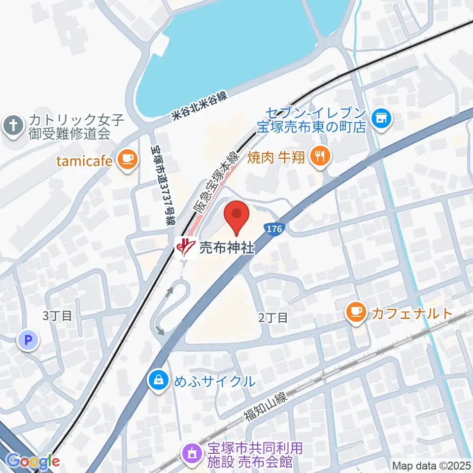 宝塚シネ・ピピア周辺のホテル一覧地図