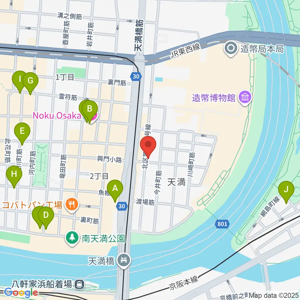 クロスフェイズスタジオ周辺のホテル一覧地図