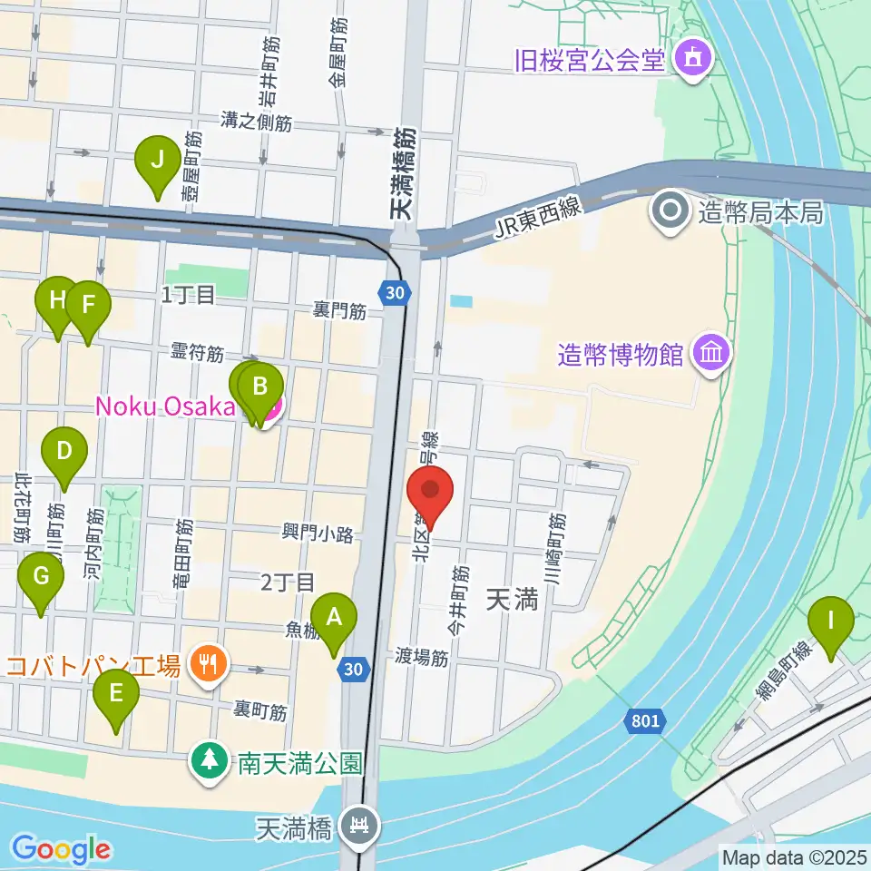 クロスフェイズスタジオ周辺のホテル一覧地図