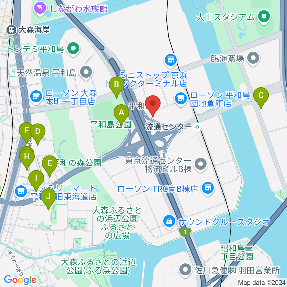 TIC Studio周辺のホテル一覧地図