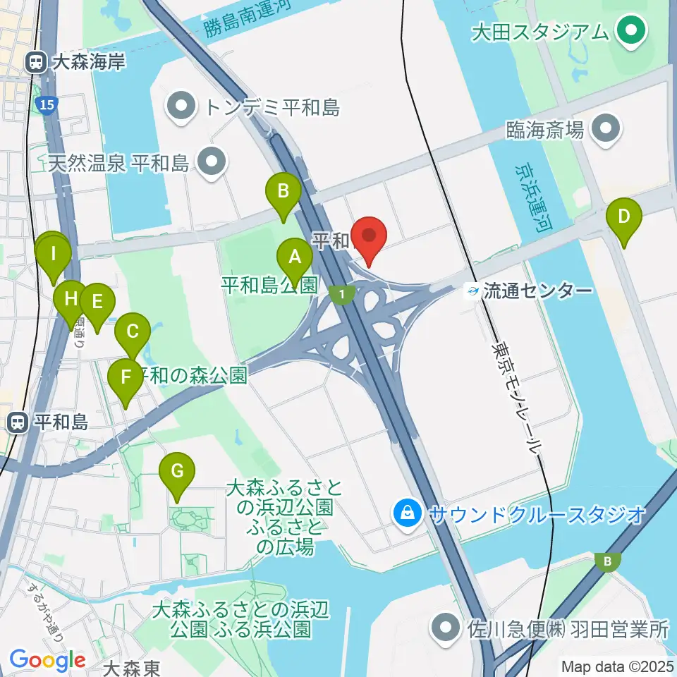 TIC Studio周辺のホテル一覧地図