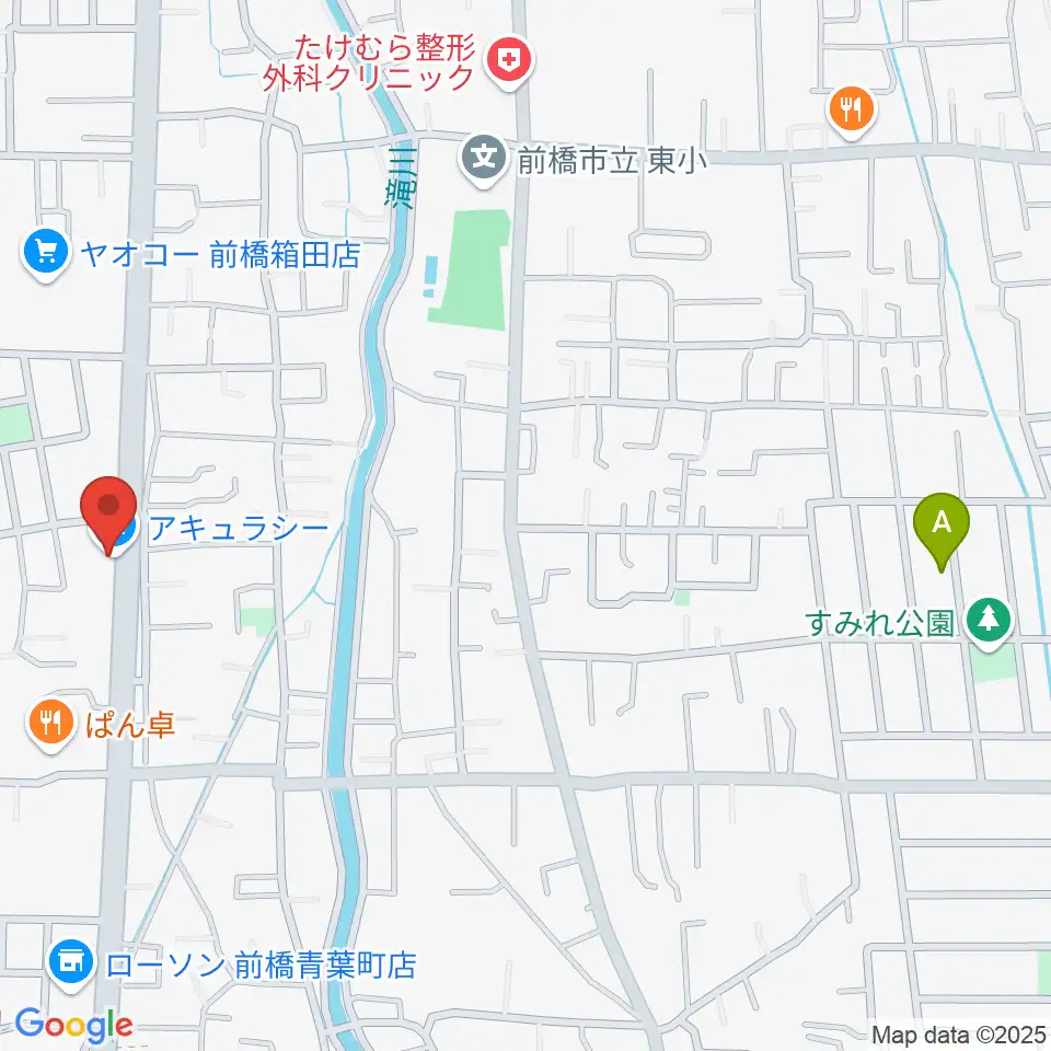 前橋アキュラシー周辺のホテル一覧地図