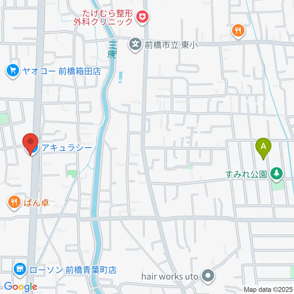 前橋アキュラシー周辺のホテル一覧地図