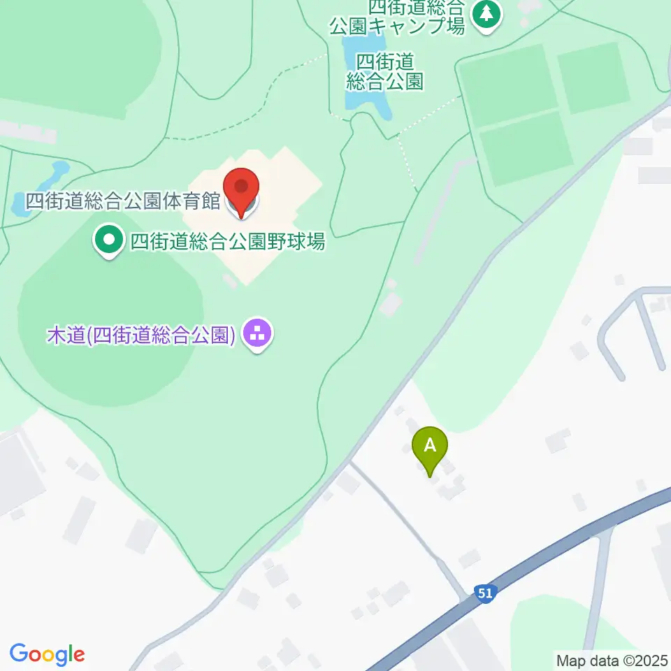 四街道総合公園体育館周辺のホテル一覧地図
