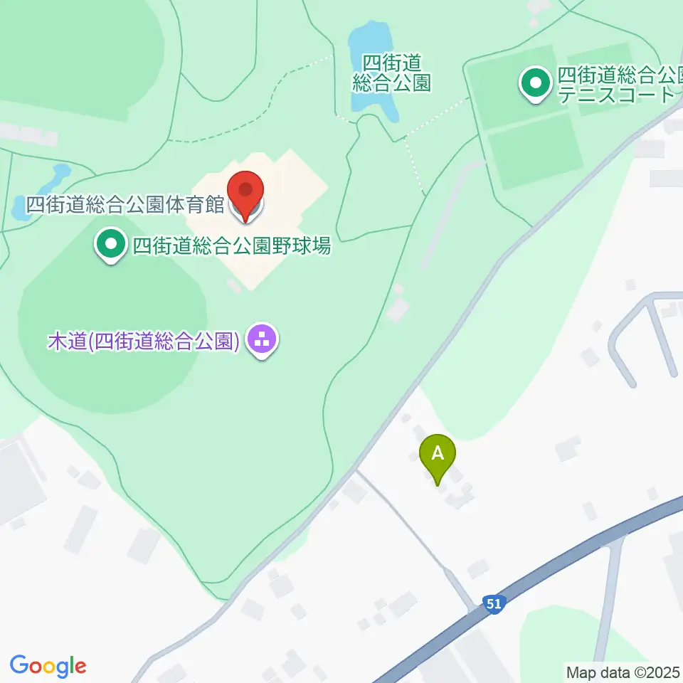 四街道総合公園体育館周辺のホテル一覧地図