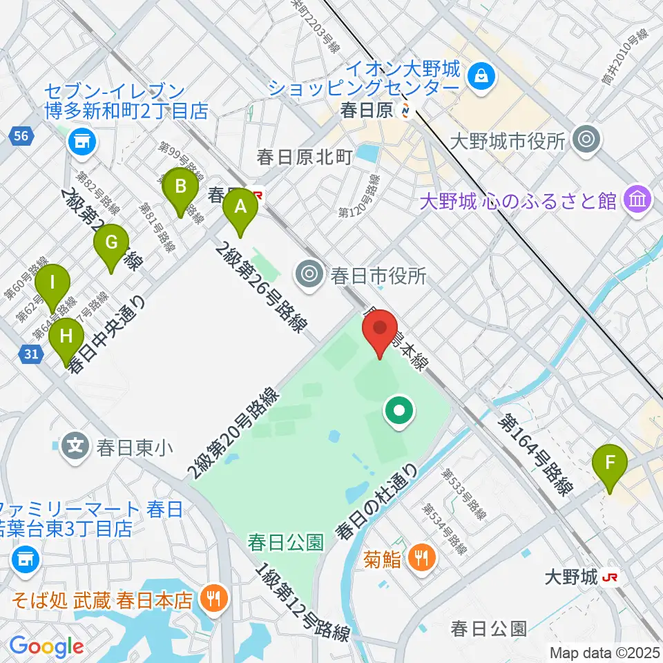 オクゼン不動産ベースボールスタジアム周辺のホテル一覧地図