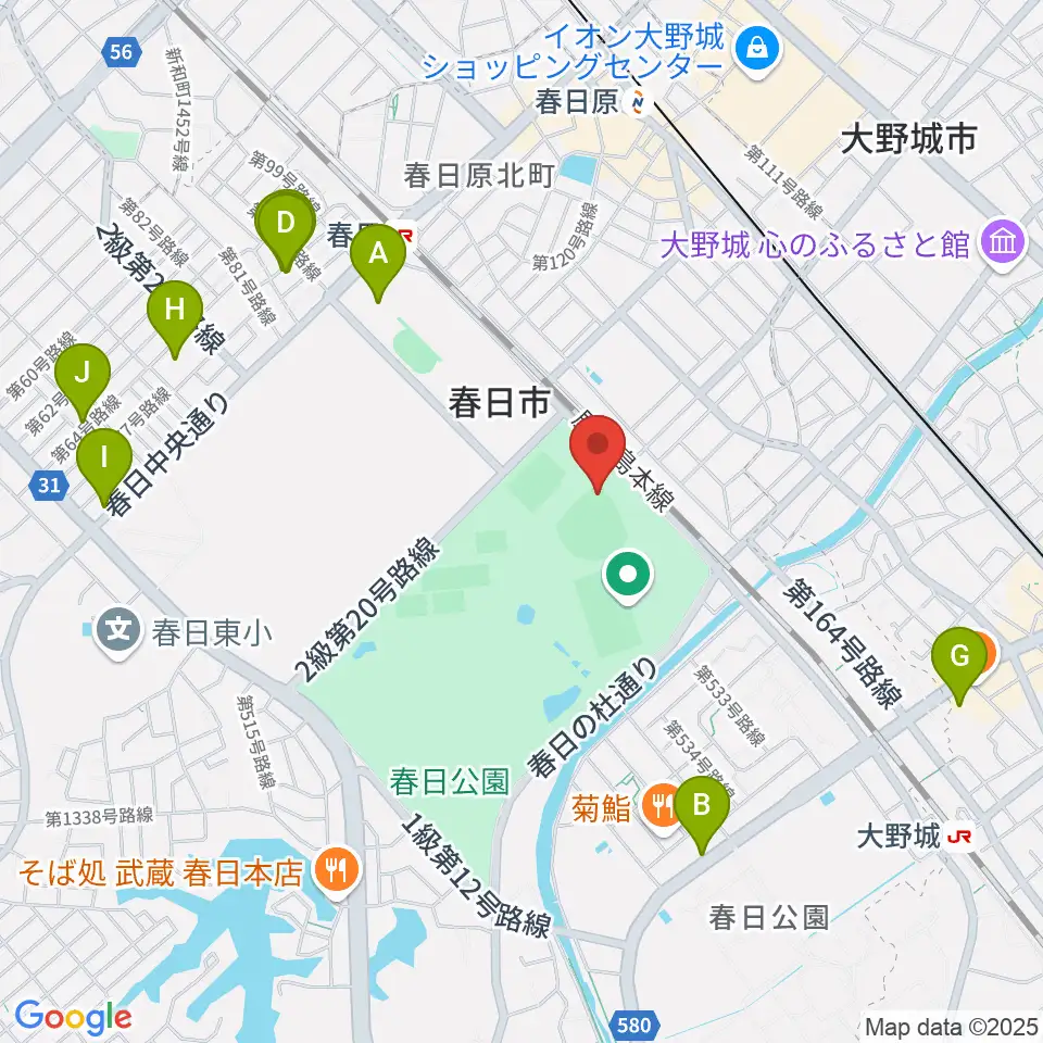 オクゼン不動産ベースボールスタジアム周辺のホテル一覧地図