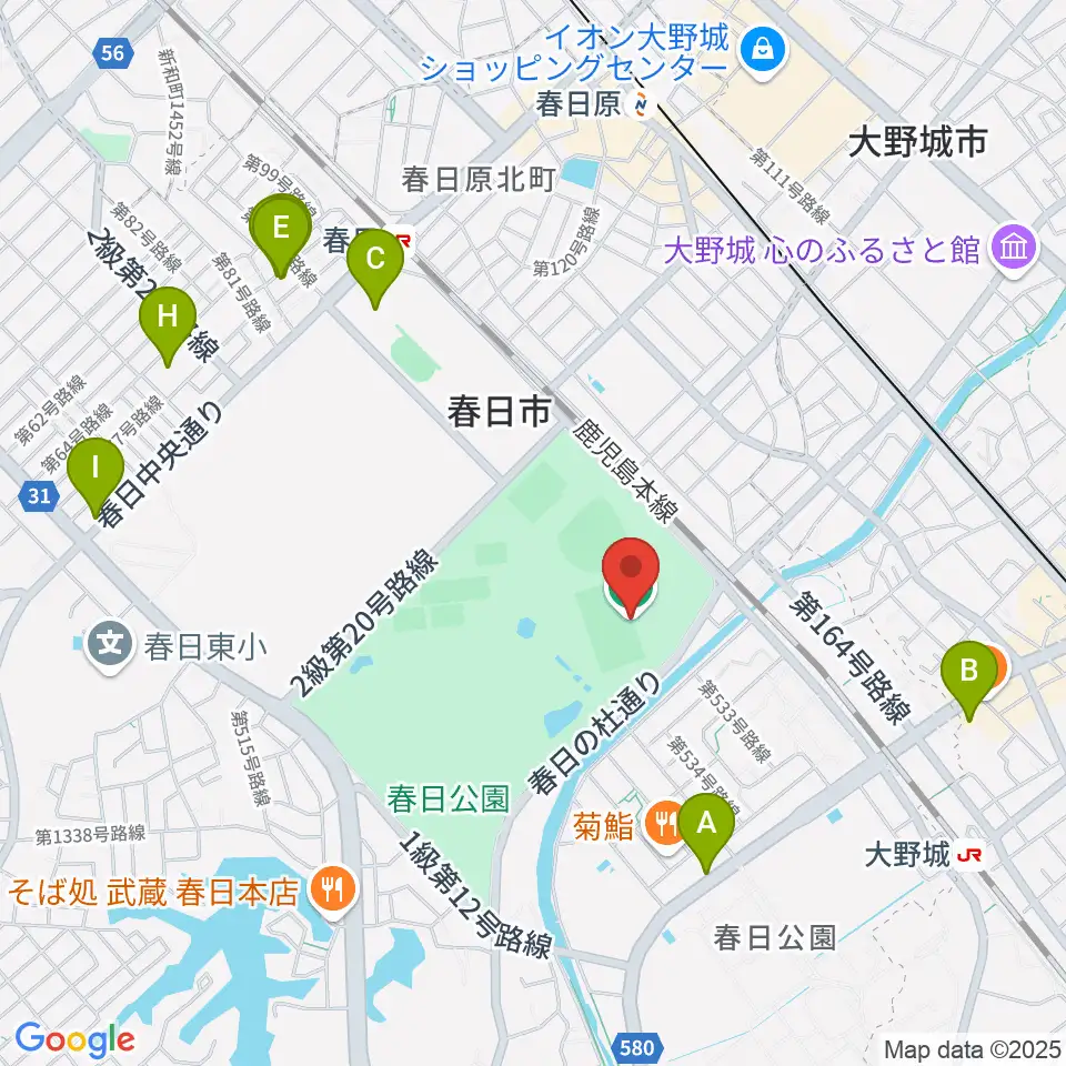 オクゼン不動産フットボールスタジアム周辺のホテル一覧地図