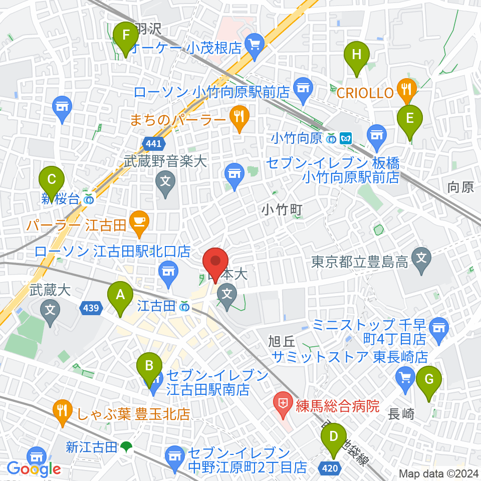 スタジオダスティミラー周辺のホテル一覧地図