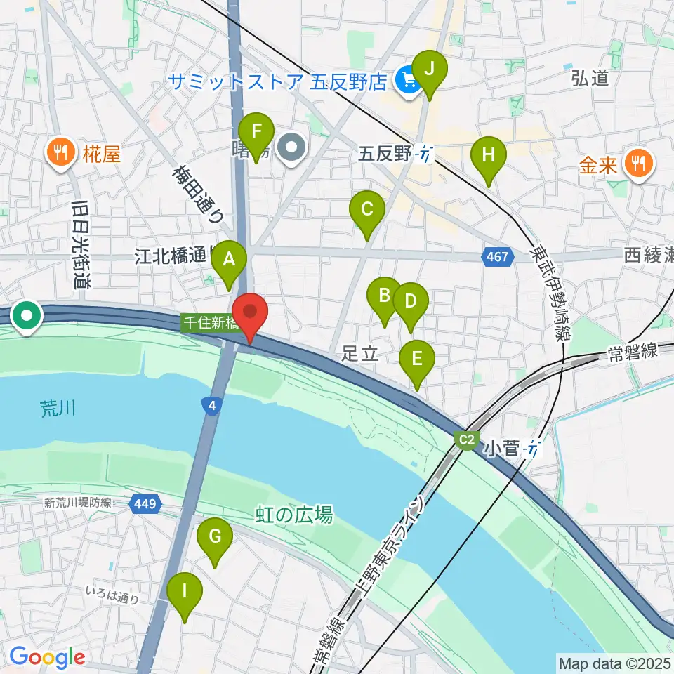 高砂野球場周辺のホテル一覧地図