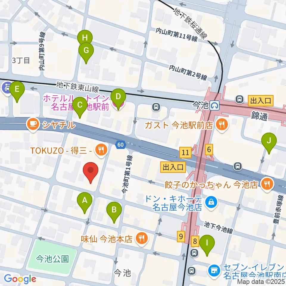 ナゴヤキネマ・ノイ周辺のホテル一覧地図