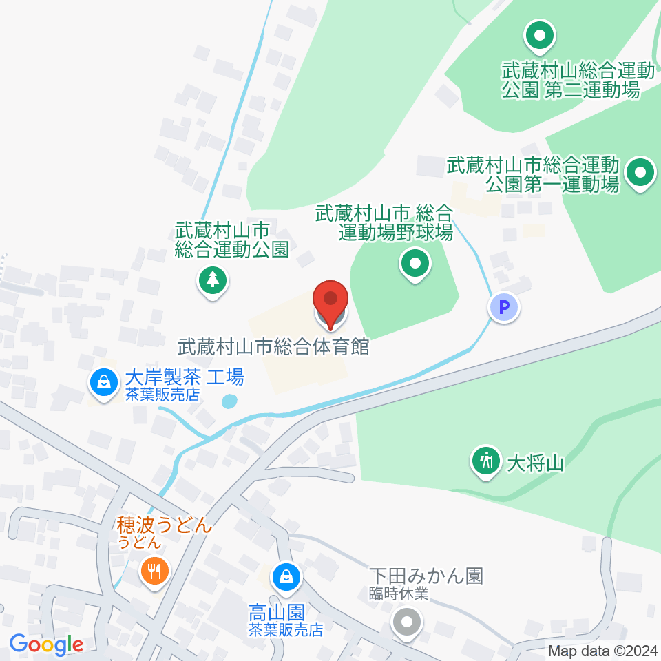 武蔵村山市総合体育館周辺のホテル一覧地図