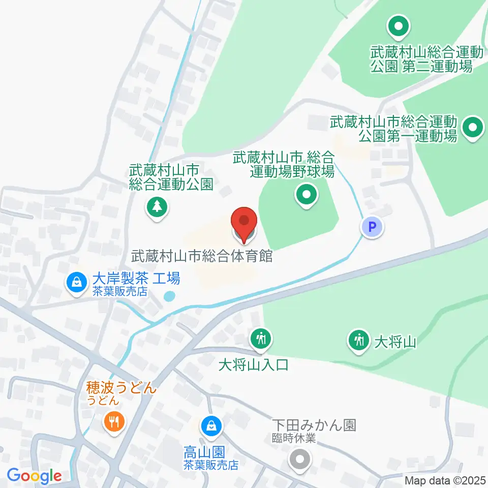 武蔵村山市総合体育館周辺のホテル一覧地図