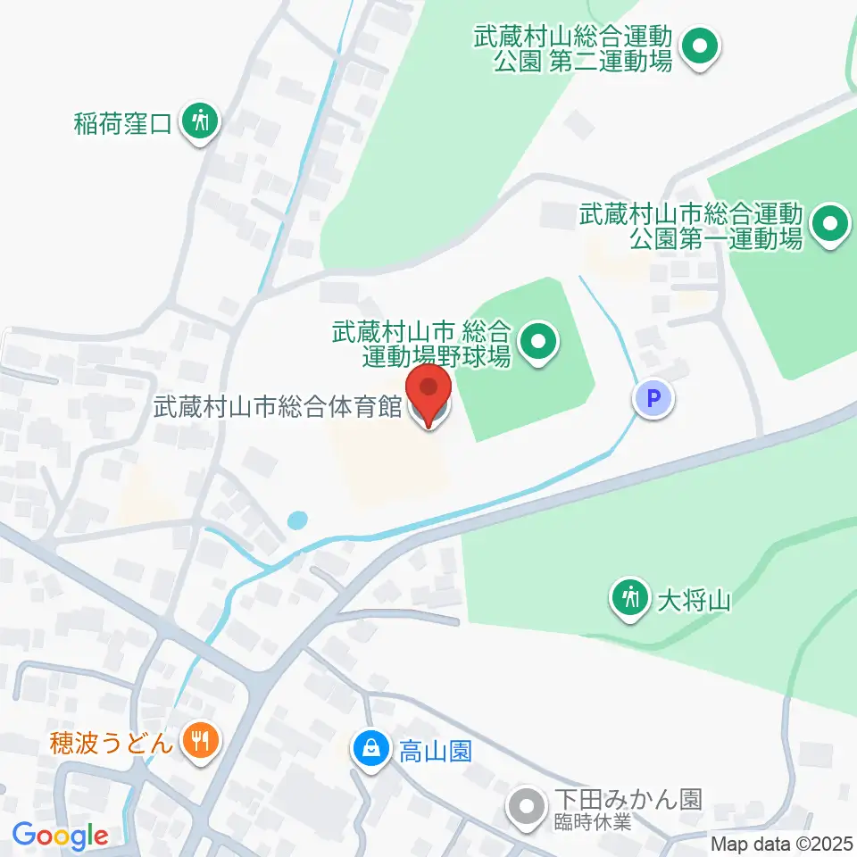 武蔵村山市総合体育館周辺のホテル一覧地図